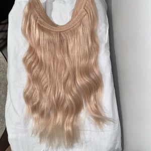 Zala 16” human hair halo extensions beach blonde